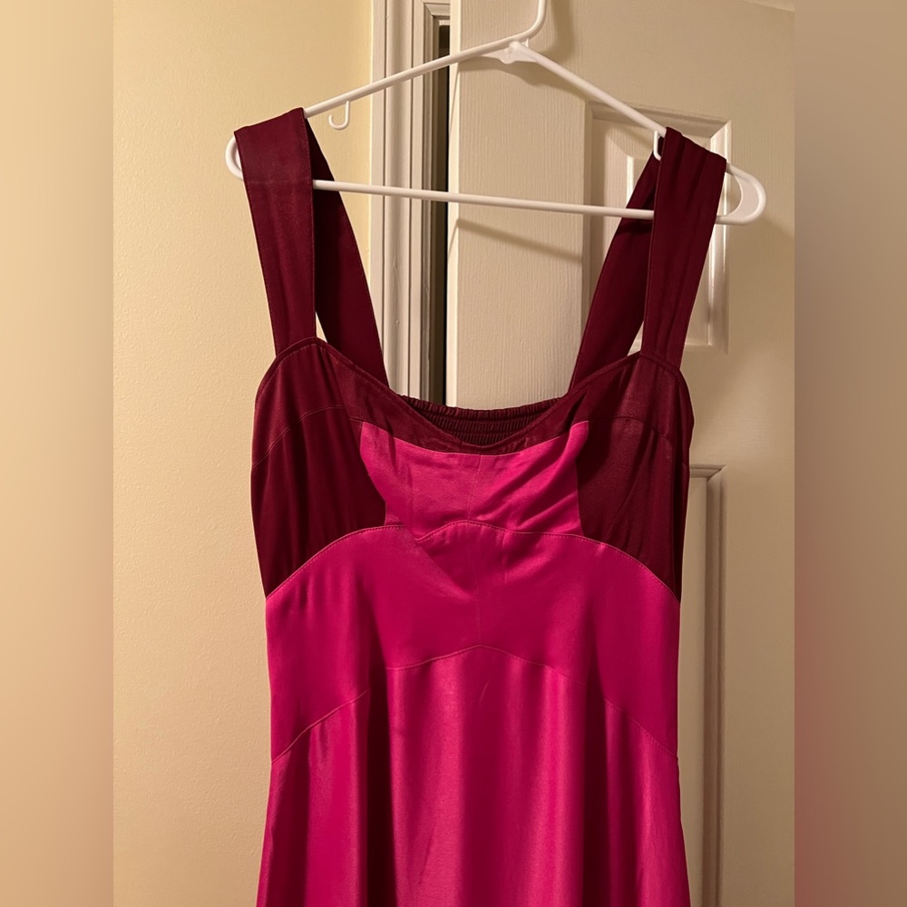 Maeve Pink and Red MIDI dress - Picture 5 of 5